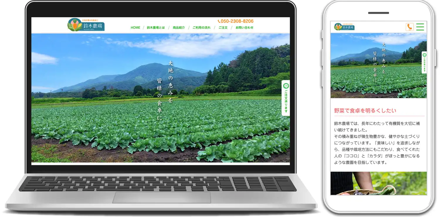 ホームページ(ブランドサイト・通販サイト)制作(福島、須賀川)